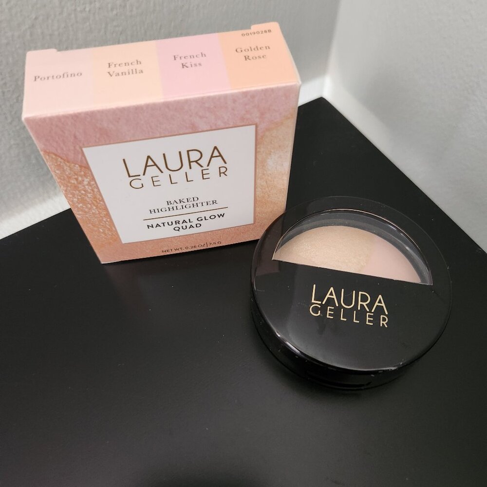Laura Geller Baked Highlighter Natural Glow Quad New in Box
